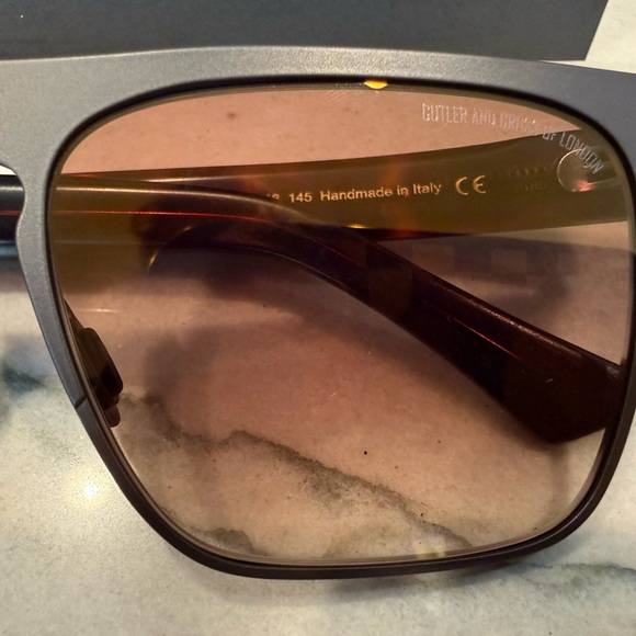NIB Authentic Cutler and Gross CGSN1366 02 Matte Brown Sunglasses 56mm Box +Cert main image 7